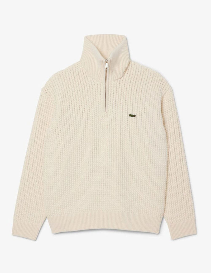 Jersey Lacoste con Media Cremallera Beige Hombre AH5205-00-XFJ