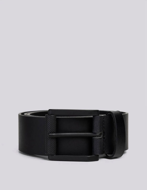 Cinturón Replay con Logotipo Rombo Negro Hombre