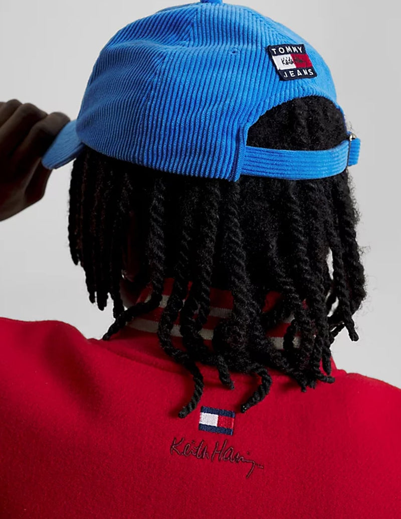 Tommy Jeans x Keith Haring Corduroy Blue Cap Unisex AU0AU01802-C4H BLUE