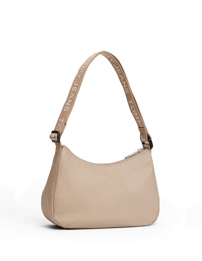Bolso Tommy Jeans con Logo Beige Mujer 25x 17 x 8