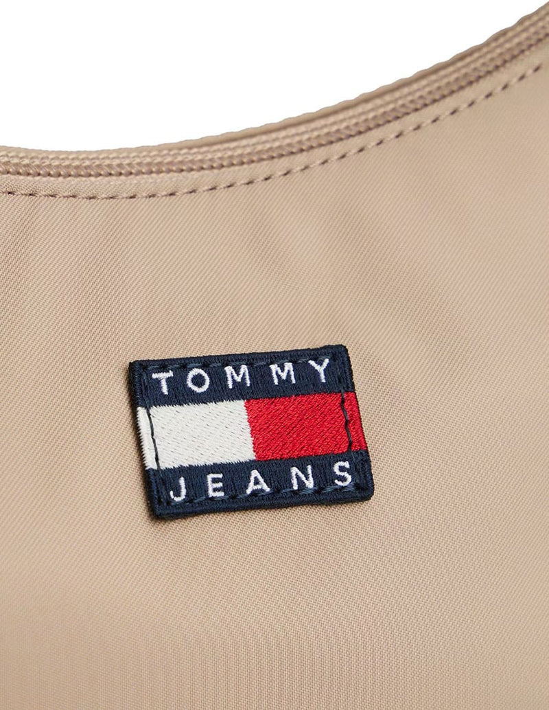 Bolso Tommy Jeans con Logo Beige Mujer 25x 17 x 8