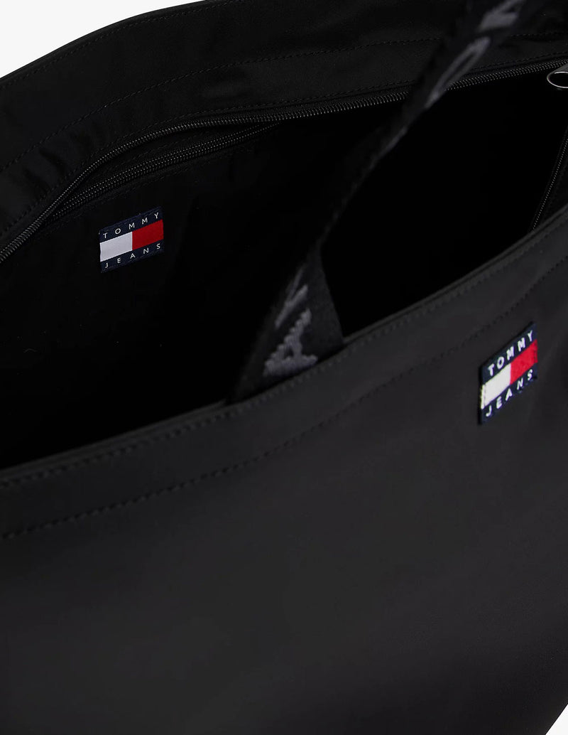 Bolso Tote Tommy Jeans Essential con Inscripción Negro Mujer 52 x 26 x 31