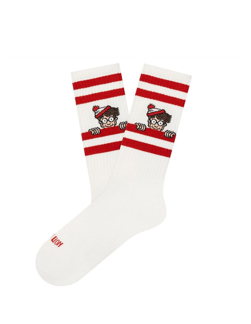 Calcetines Jimmy Lion Athetic Wally Blancos Unisex