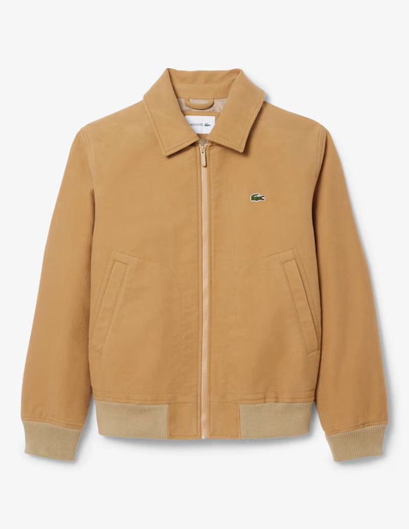 Chaqueta Lacoste de Moleskin Acolchada Beige Hombre