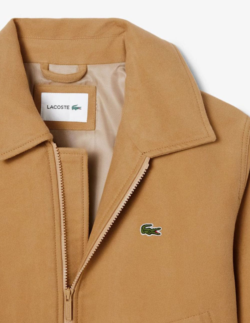Chaqueta Lacoste de Moleskin Acolchada Beige Hombre