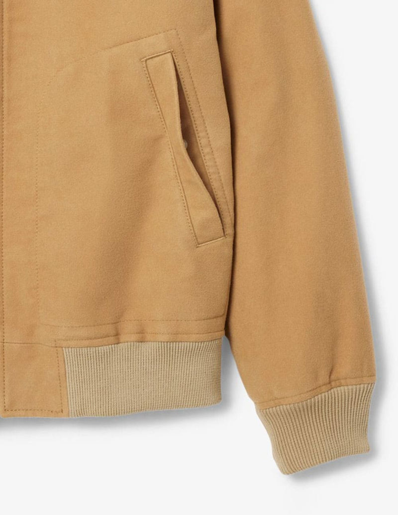 Chaqueta Lacoste de Moleskin Acolchada Beige Hombre