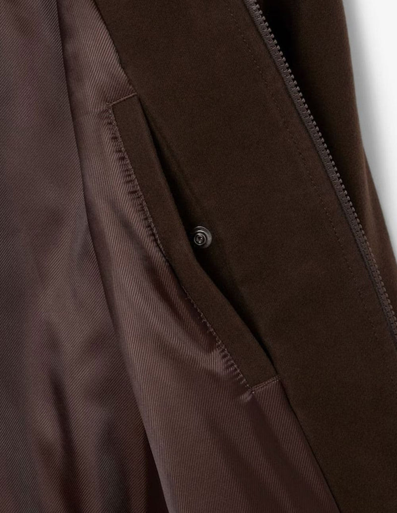 Chaqueta Lacoste de Moleskin Acolchada Marrón Hombre