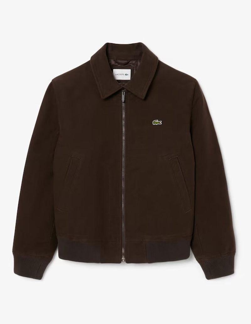 Chaqueta Lacoste de Moleskin Acolchada Marrón Hombre