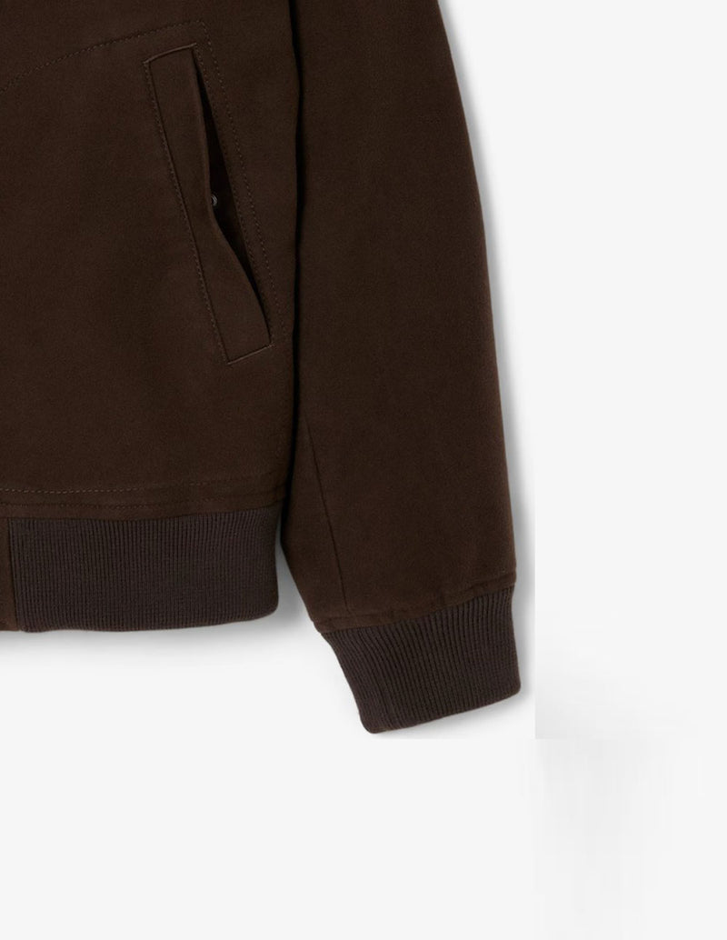 Chaqueta Lacoste de Moleskin Acolchada Marrón Hombre