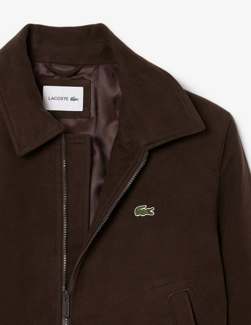 Chaqueta Lacoste de Moleskin Acolchada Marrón Hombre