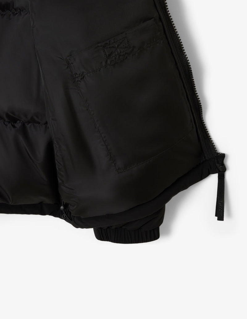 Plumas Lacoste Hidrófugo con Capucha Negro Hombre