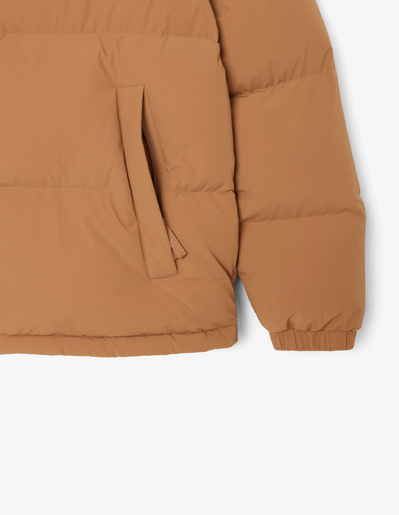 Plumas Lacoste Hidrófugo con Capucha Marrón Hombre