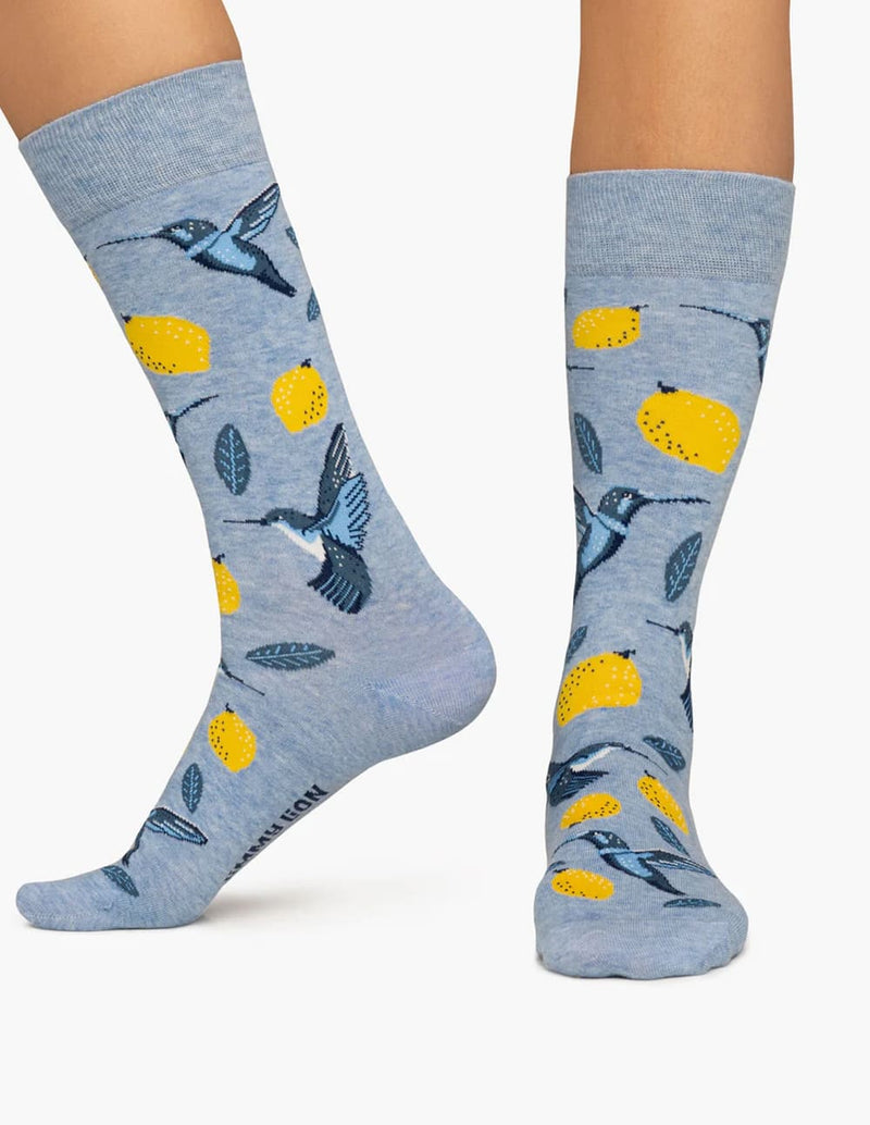 Calcetines Jimmy Lion Birds and Lemonds Azules Unisex