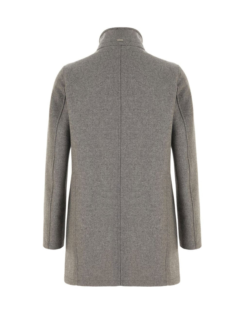 Abrigo 3/4 Herno Easy Wool Light Faux Fur Gris Hombre