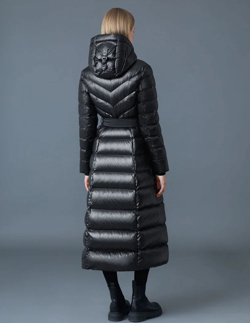 Abrigo MACKAGE Calina Lustrous Plumón Reciclado Negro Mujer