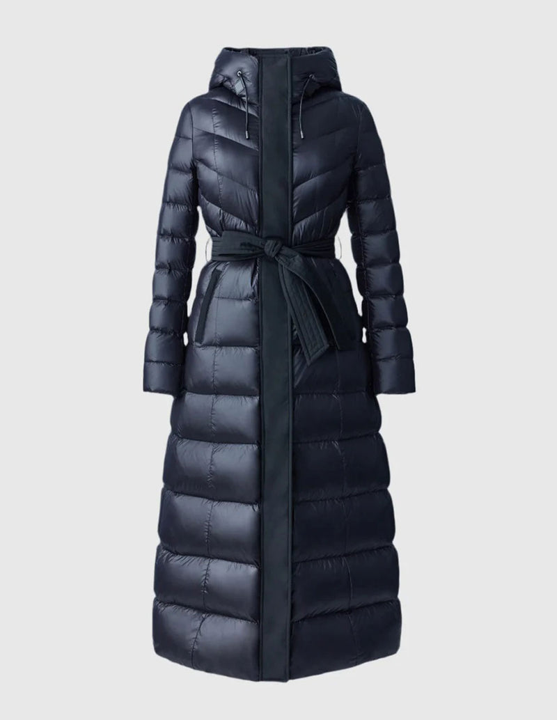 Abrigo MACKAGE Calina Lustrous Plumón Reciclado Negro Mujer