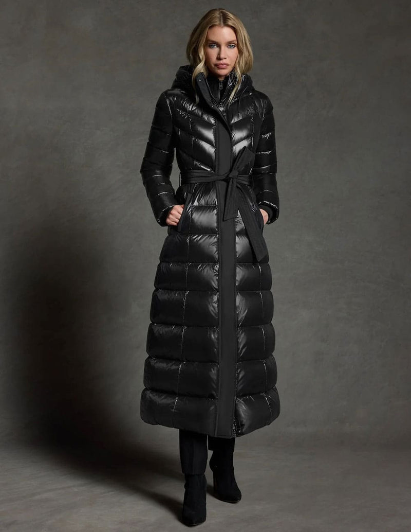 Abrigo MACKAGE Calina Lustrous Plumón Reciclado Negro Mujer