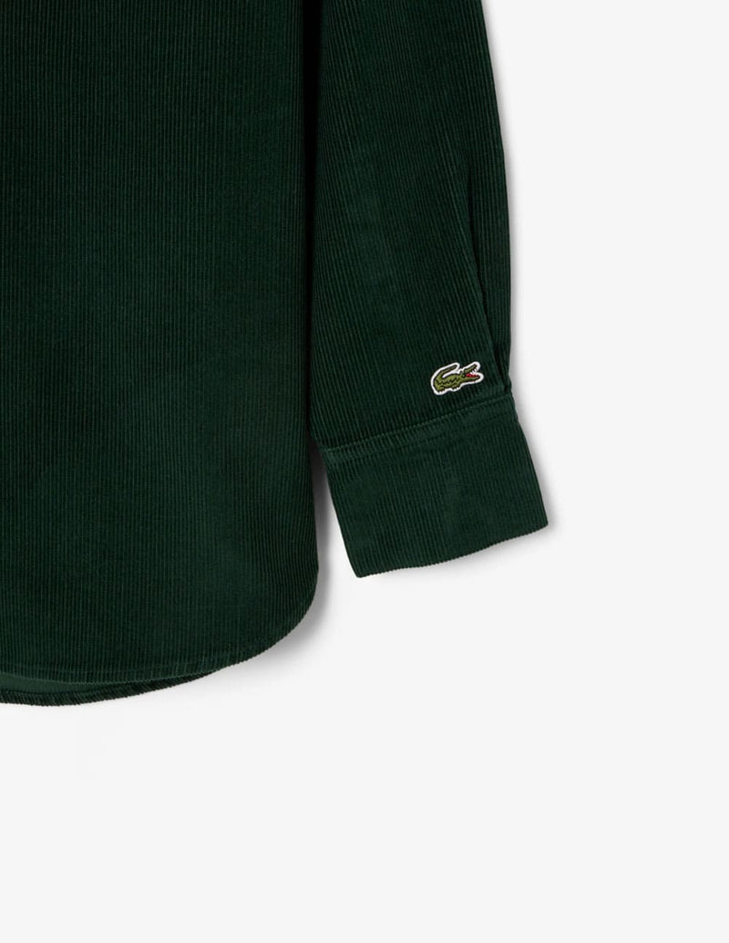 Sobrecamisa Lacoste de Pana Verde Mujer