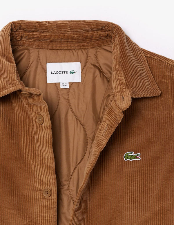 Sobrecamisa Lacoste de Pana Marrón Hombre