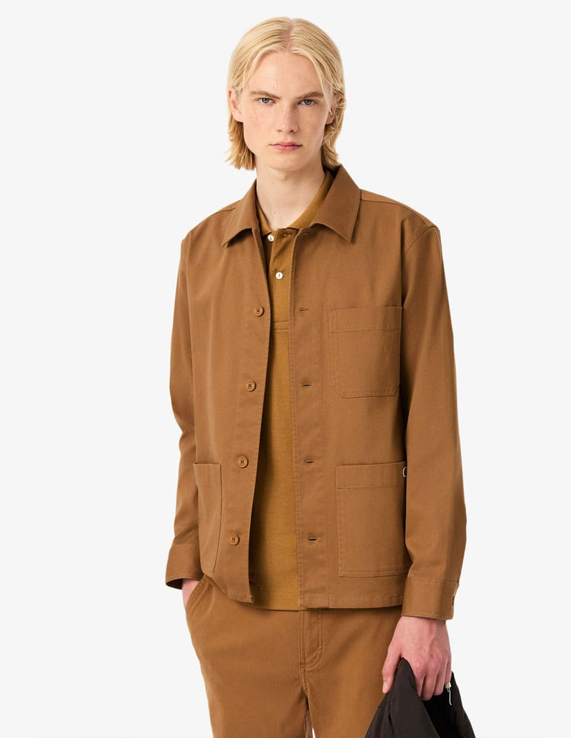 Sobrecamisa Lacoste de Pana Marrón Hombre