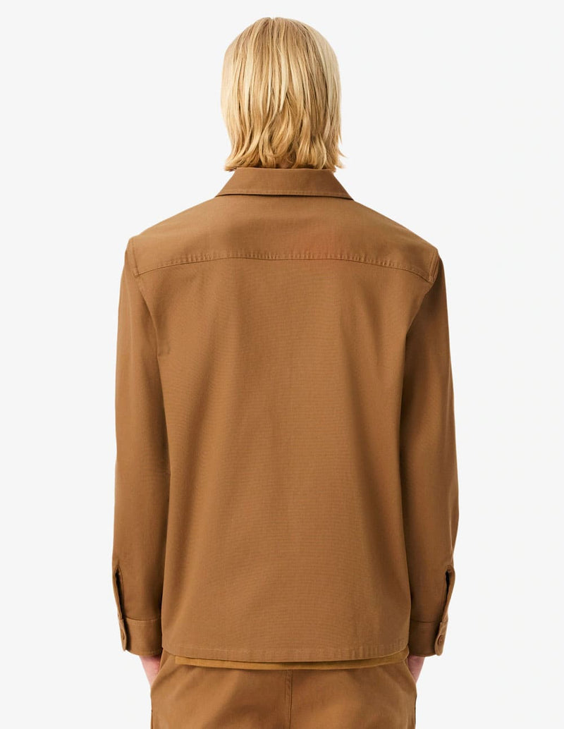 Sobrecamisa Lacoste de Pana Marrón Hombre