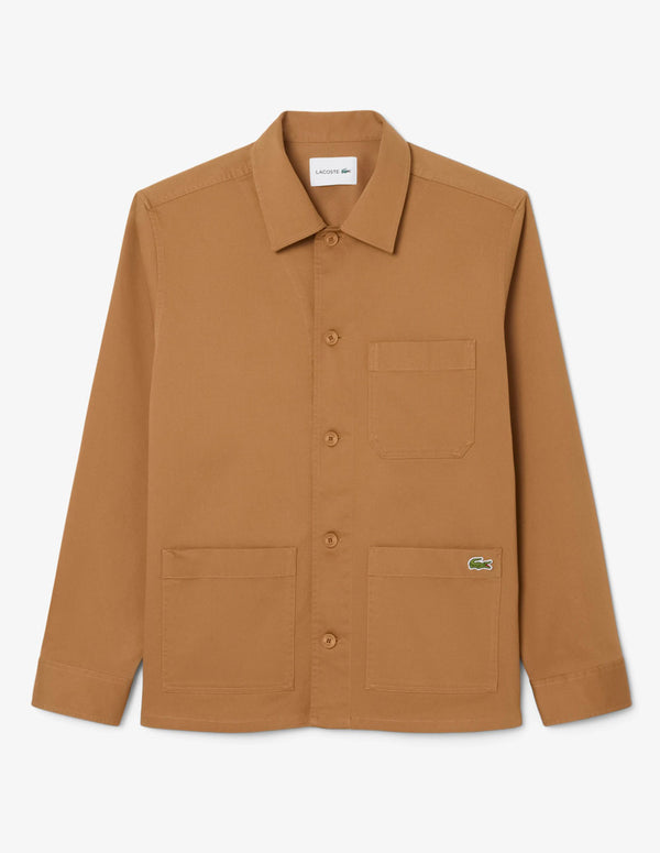 Sobrecamisa Lacoste de Pana Marrón Hombre