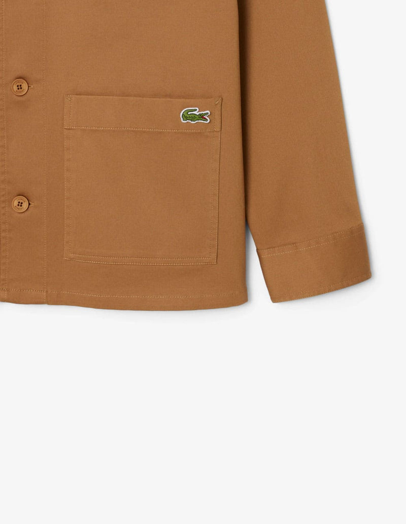Sobrecamisa Lacoste de Pana Marrón Hombre