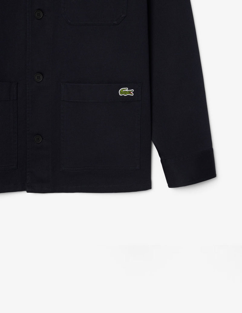 Sobrecamisa Lacoste de Pana Azul Marino Hombre