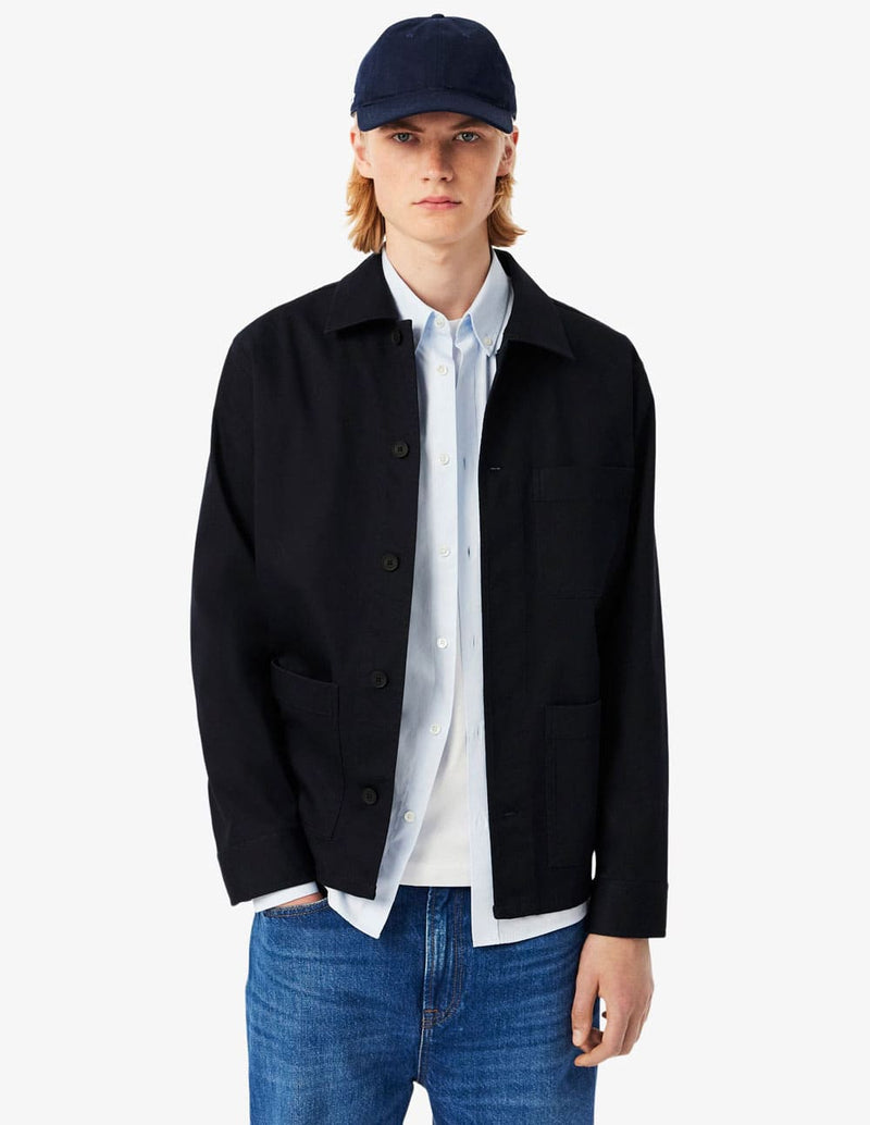 Sobrecamisa Lacoste de Pana Azul Marino Hombre