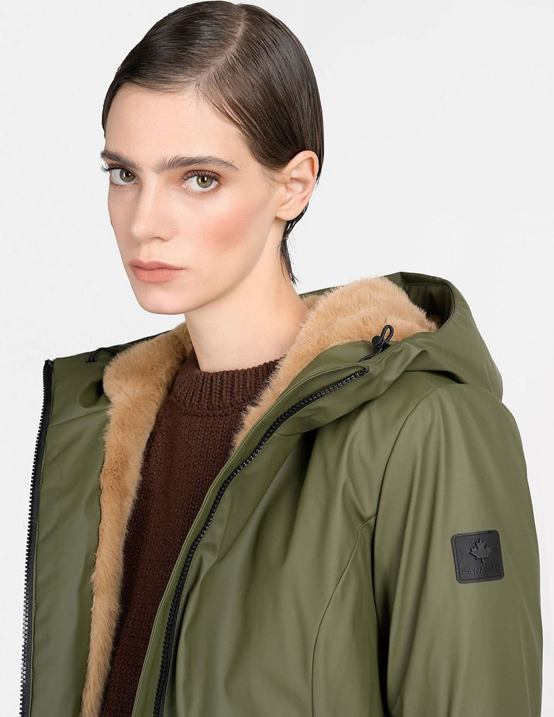 Parka Canadian Terrabone Verde Mujer