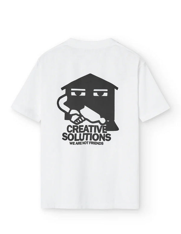 Camiseta We Are Not Friends Creative Solutions Blanca Hombre