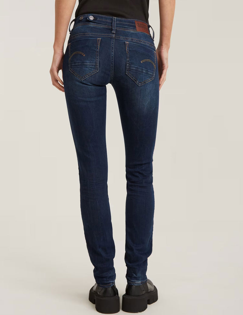 Pantalón Vaquero G-Star Midge Straight Azul Mujer