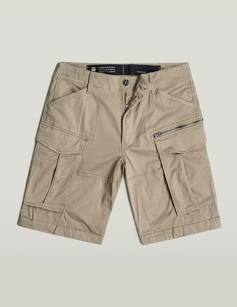 Pantalón Corto G-Star Rovic Zip Relaxed Beige Hombre