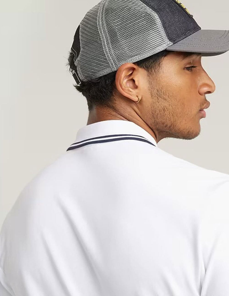 Polo G-Star Dunda Slim Stripe Blanco hombre