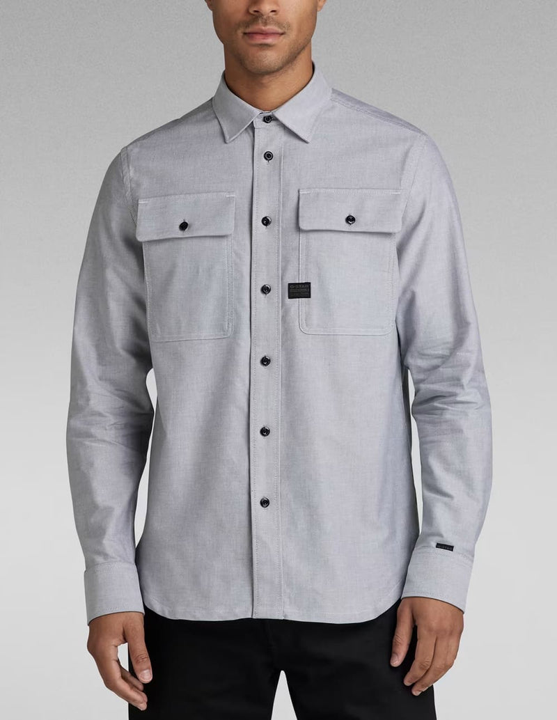 Camisa G-Star CPO Regular Gris Hombre