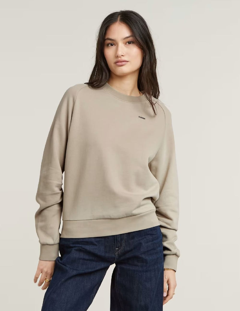 Sudadera G-Star Sleeve Construction Beige Mujer