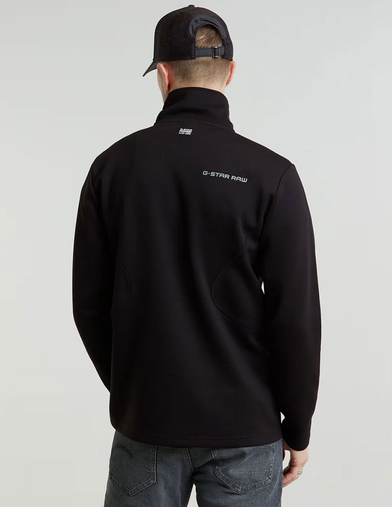 Camiseta G-Star Motion Half Zip Tweeter Negra Hombre