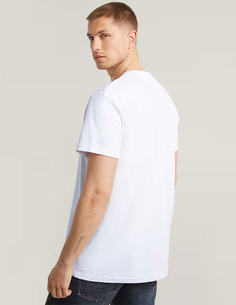 Camiseta G-Star G-Script Blanca Hombre