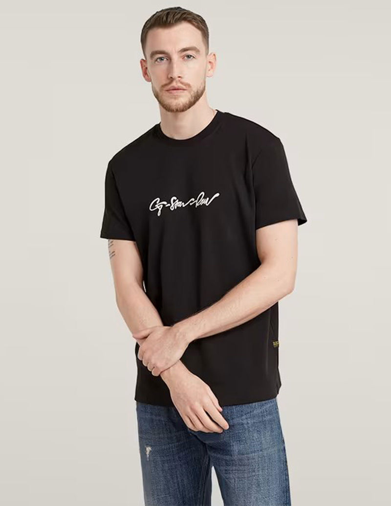 Camiseta G-Star G-Script Negra Hombre