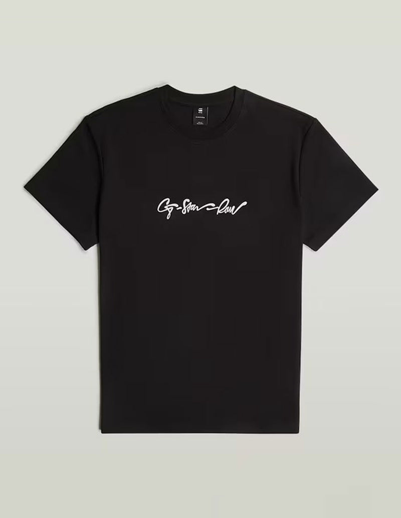 Camiseta G-Star G-Script Negra Hombre