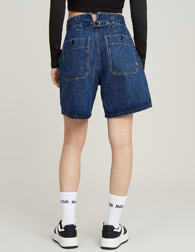 Pantalón Corto G-Star Barrel Utility Azul Mujer