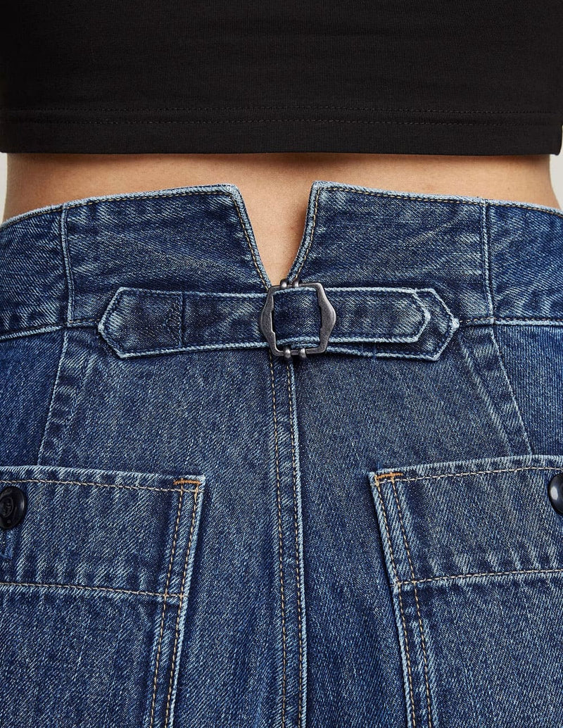 Pantalón Corto G-Star Barrel Utility Azul Mujer