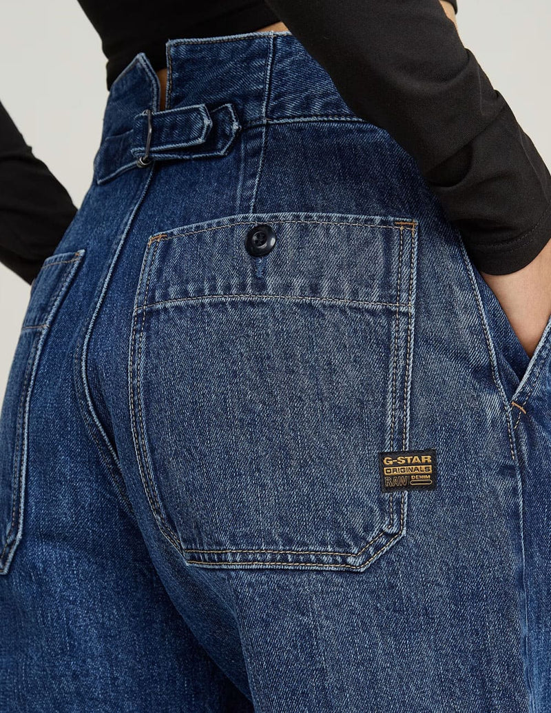Pantalón Corto G-Star Barrel Utility Azul Mujer