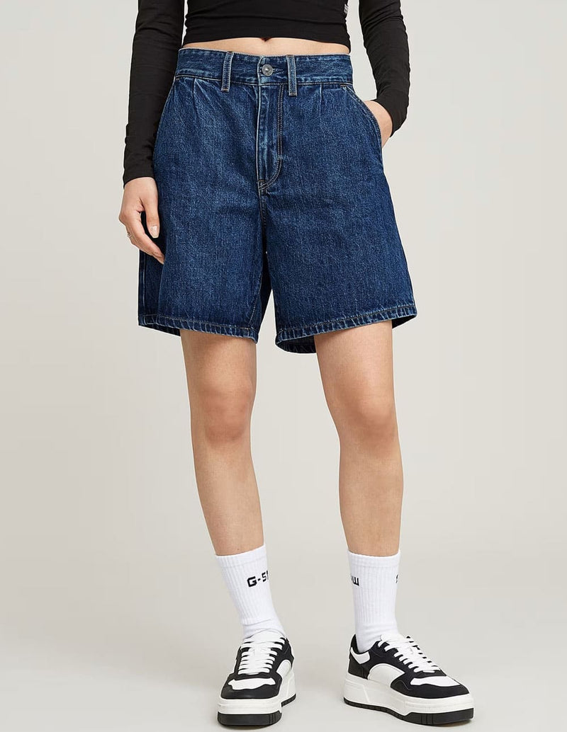Pantalón Corto G-Star Barrel Utility Azul Mujer