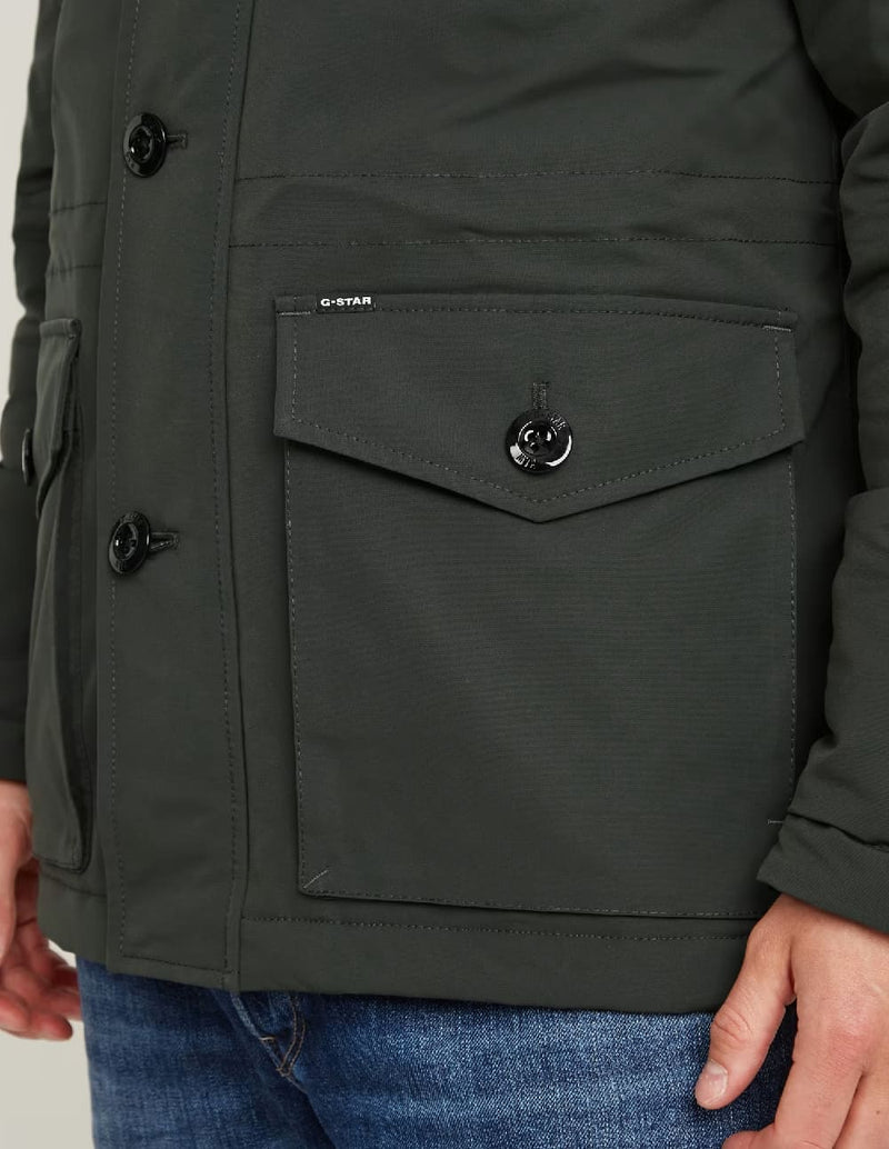 Parka G-Star Vodan con Capucha Gris Hombre