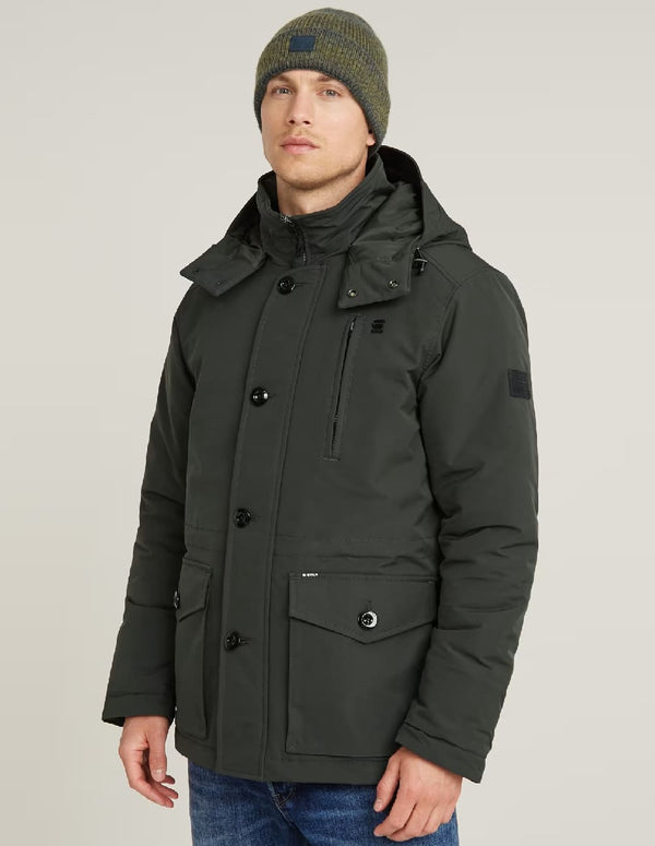 Parka G-Star Vodan con Capucha Gris Hombre