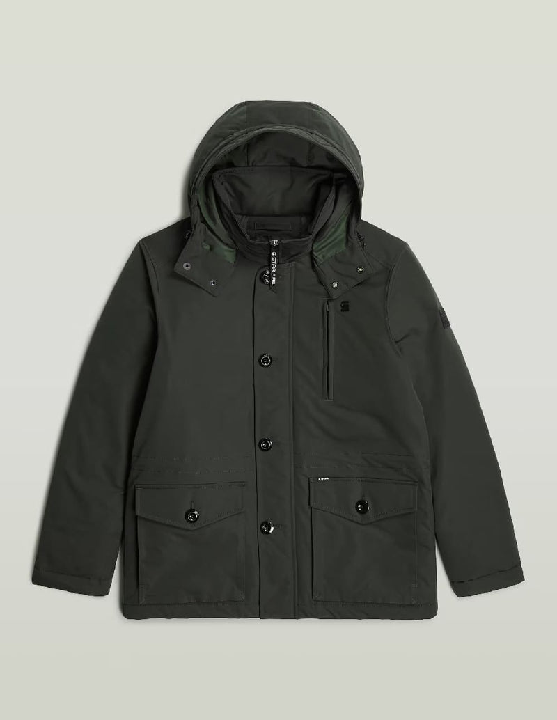 Parka G-Star Vodan con Capucha Gris Hombre