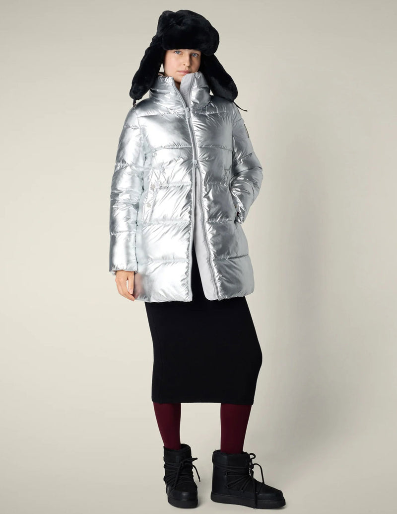 Plumas Save The Duck Gerda Plateado Mujer