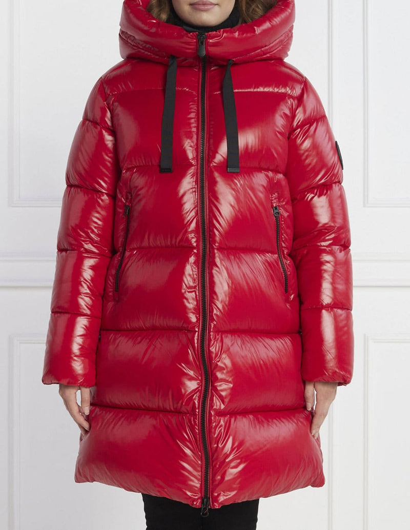 Plumas Largo Save The Duck Isabel Rojo Mujer