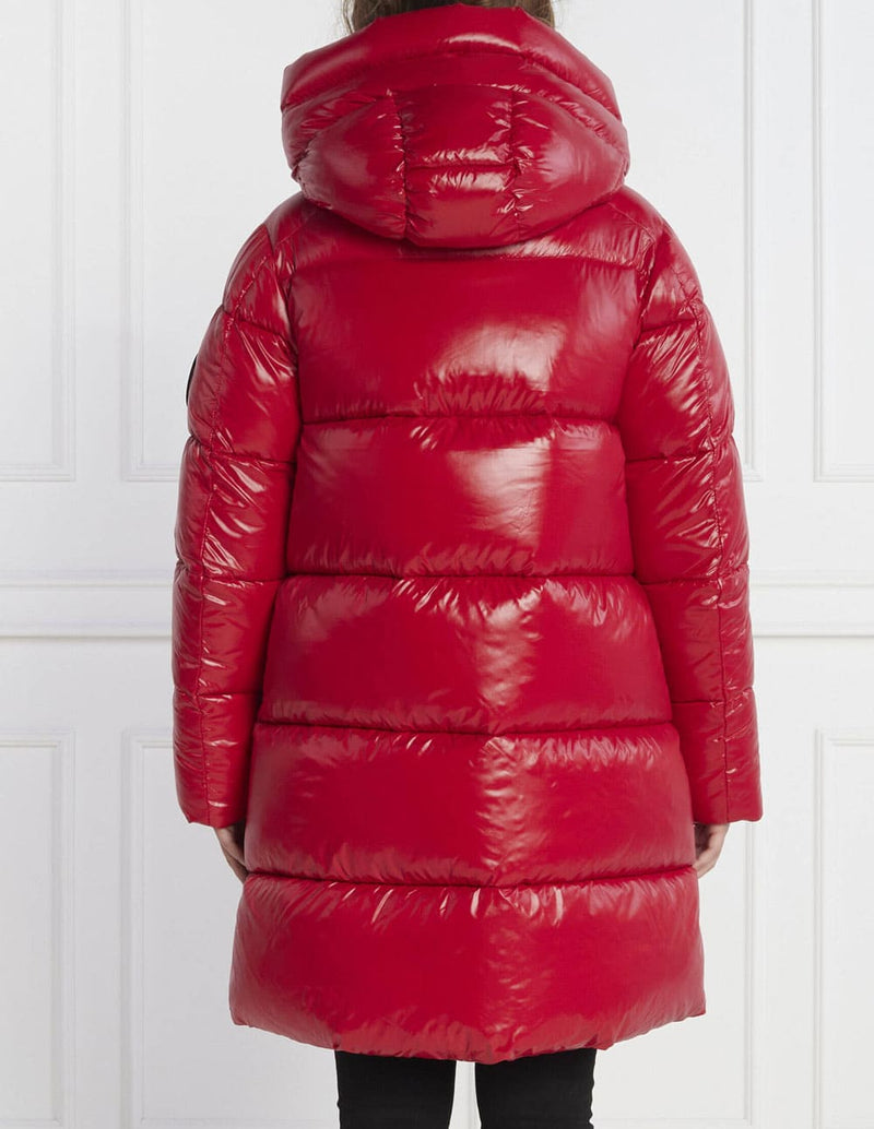 Plumas Largo Save The Duck Isabel Rojo Mujer